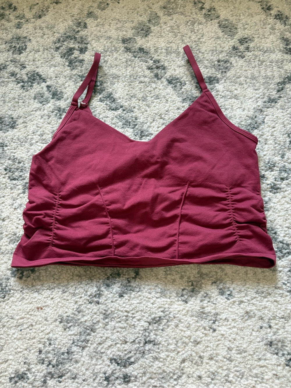 FP Movement by Free People Mauve/Purple Ruched Sports Bralette